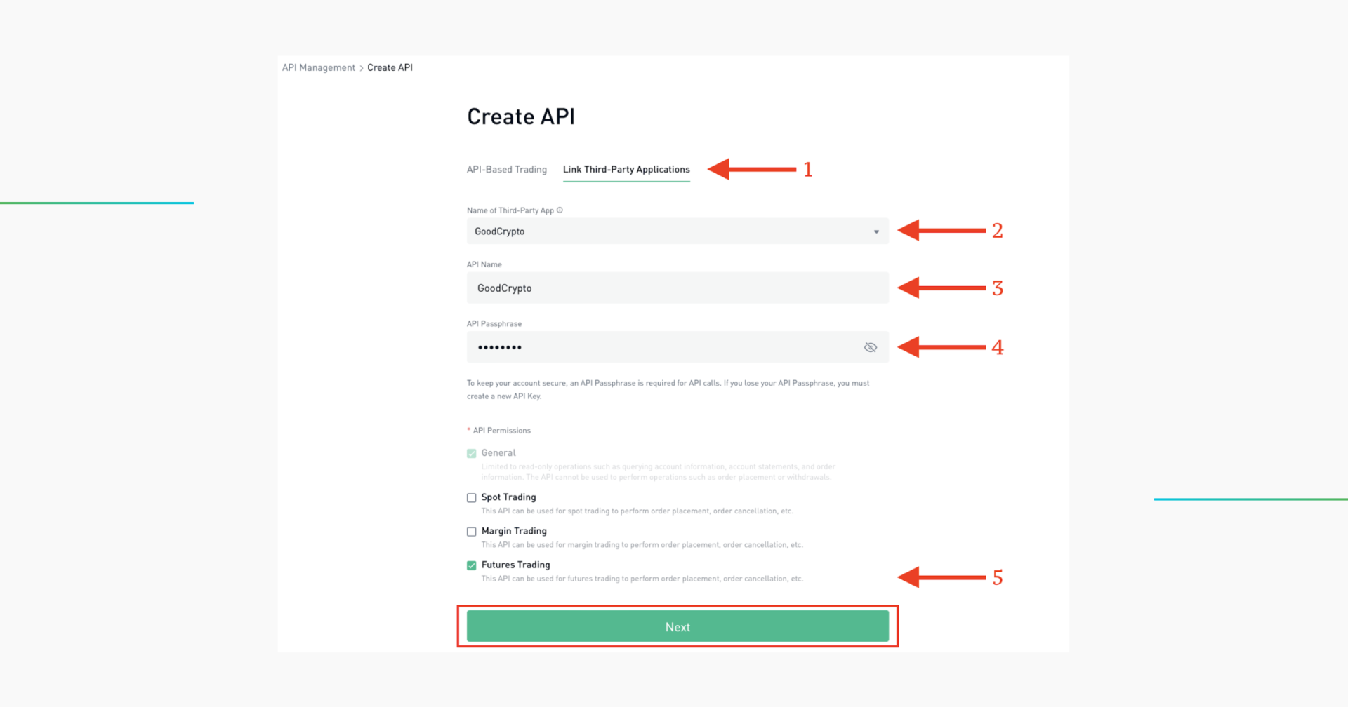 kucoin futures api key