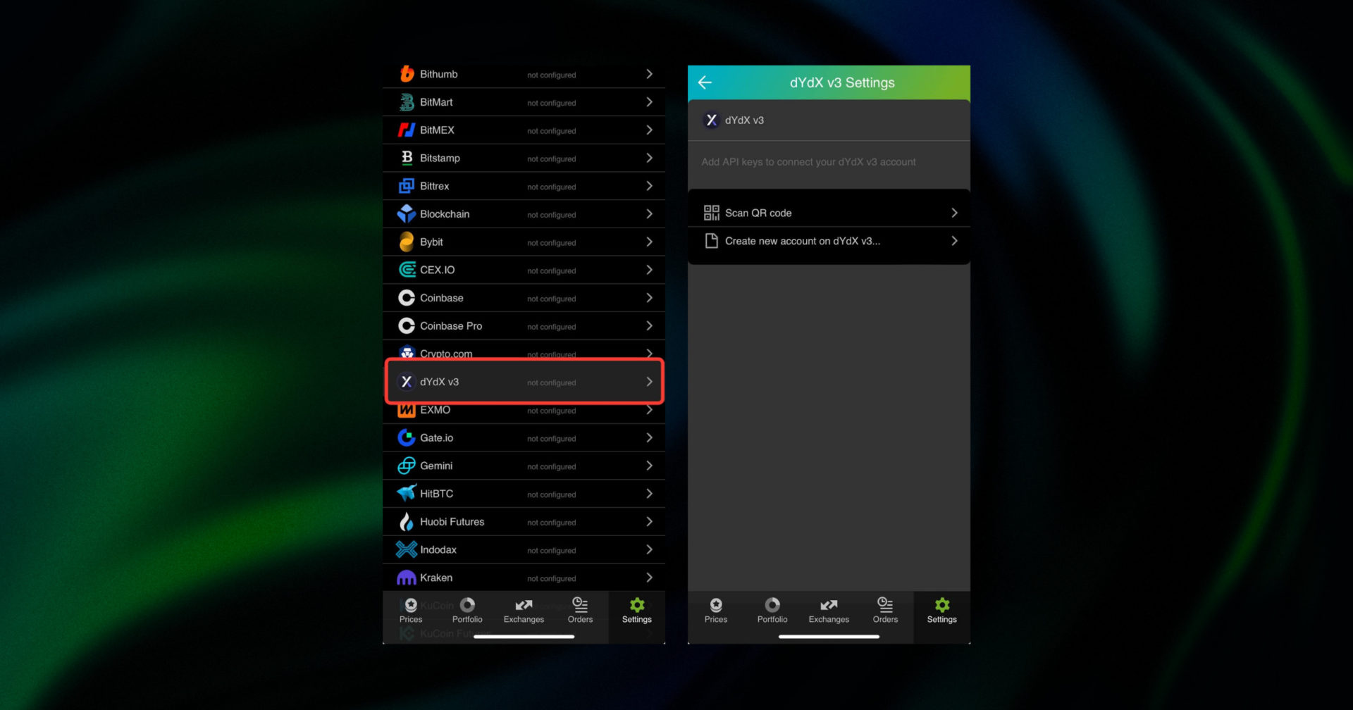 add dYdX API key to GoodCrypto account