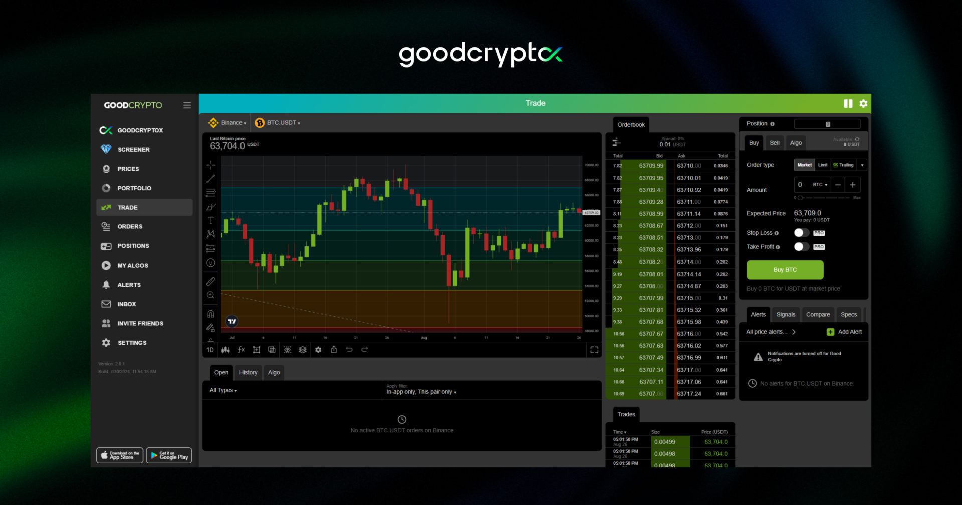 goodcrypto interface