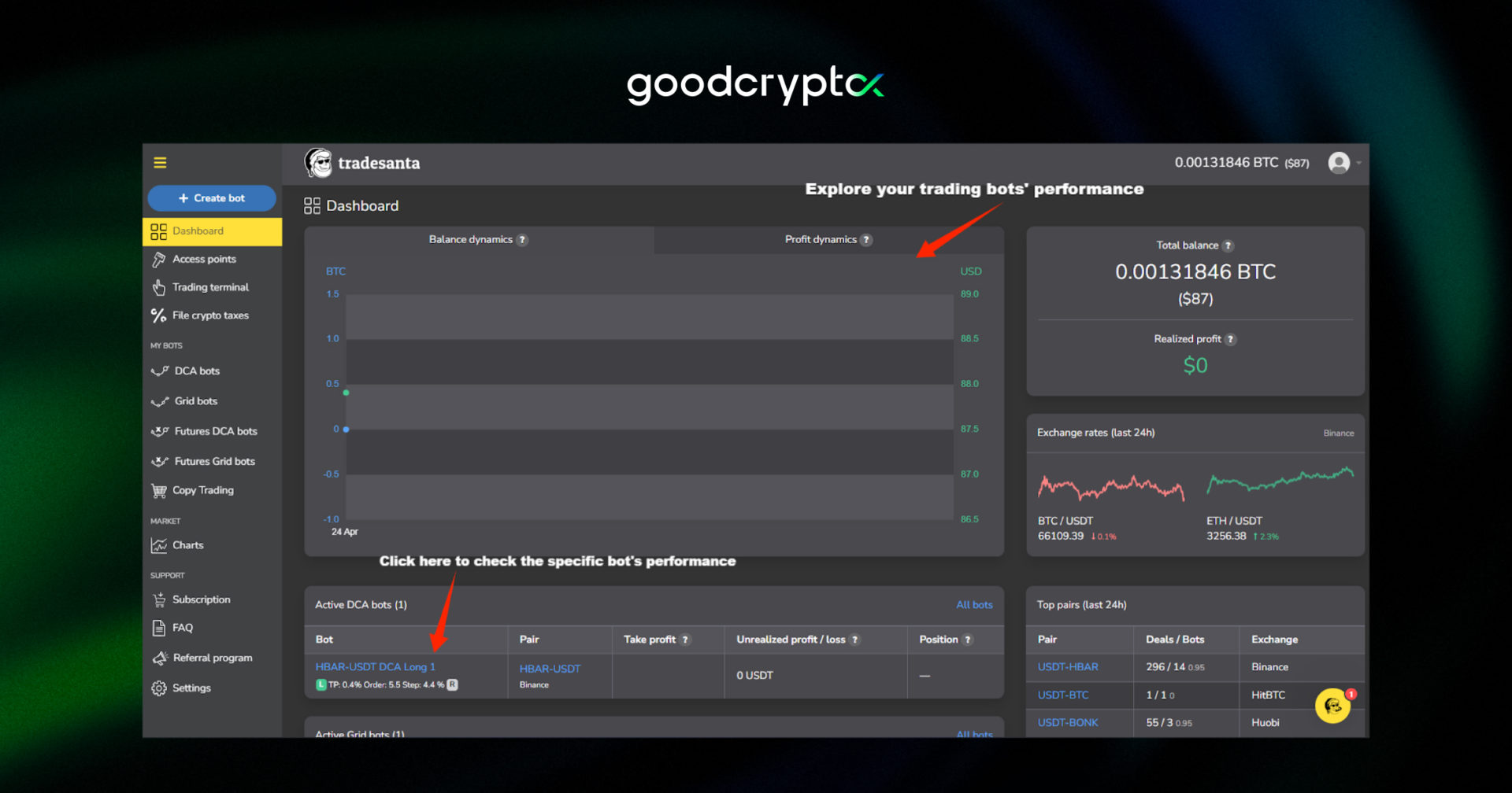 tradesanta interface review